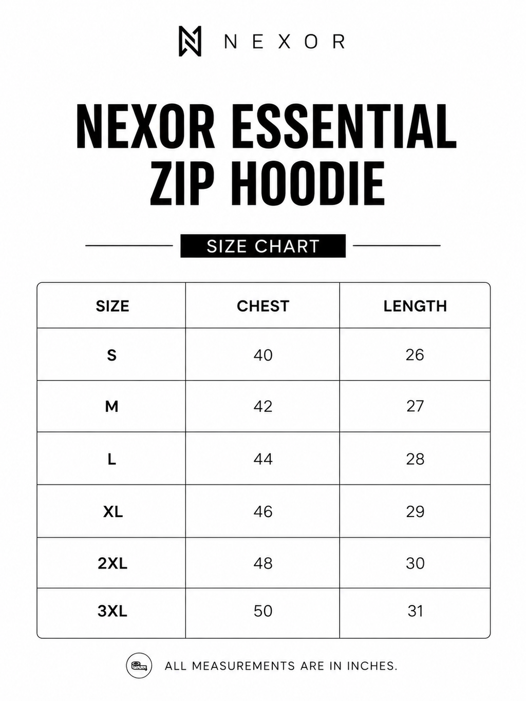 NEXOR Essential Zip Hoodie