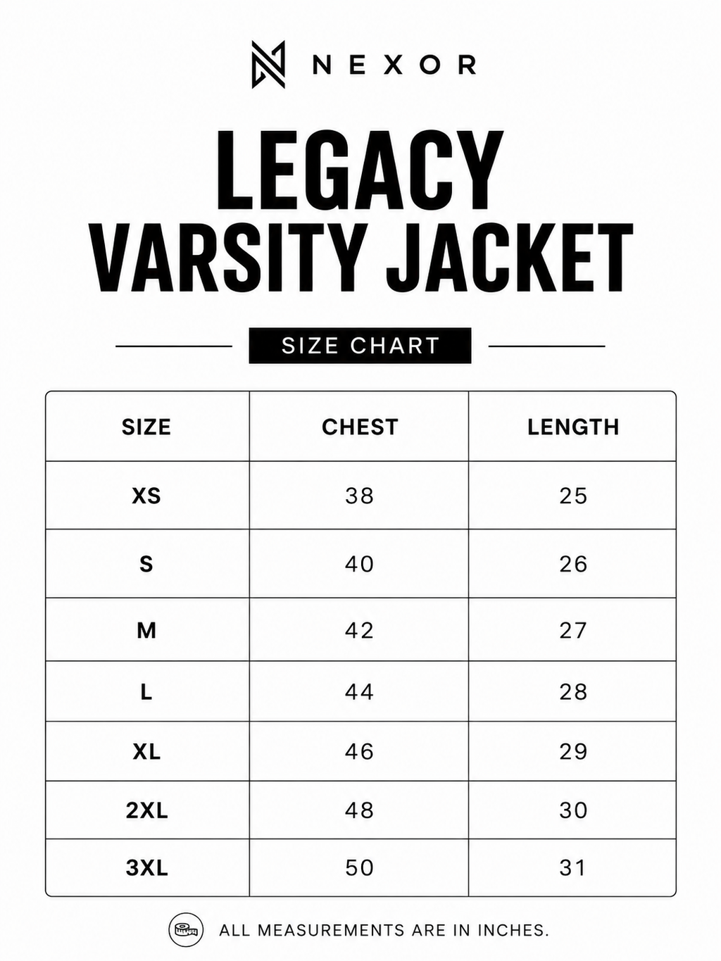 NEXOR Legacy Varsity Jacket